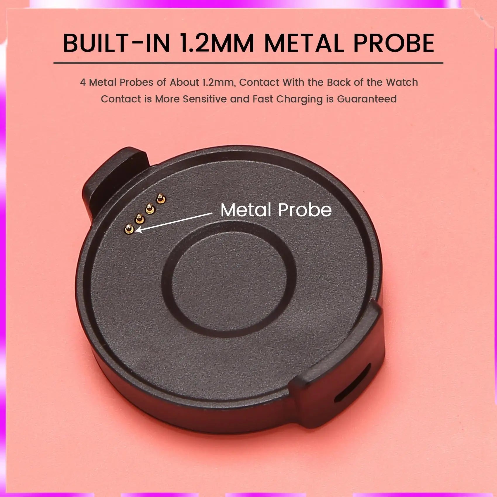 N98R Smart Watch Charger For Ticwatch Pro Usb Data And Dock Charge Dock Cable Bluetooth Watch Charger With 1M Magnetic Suction C