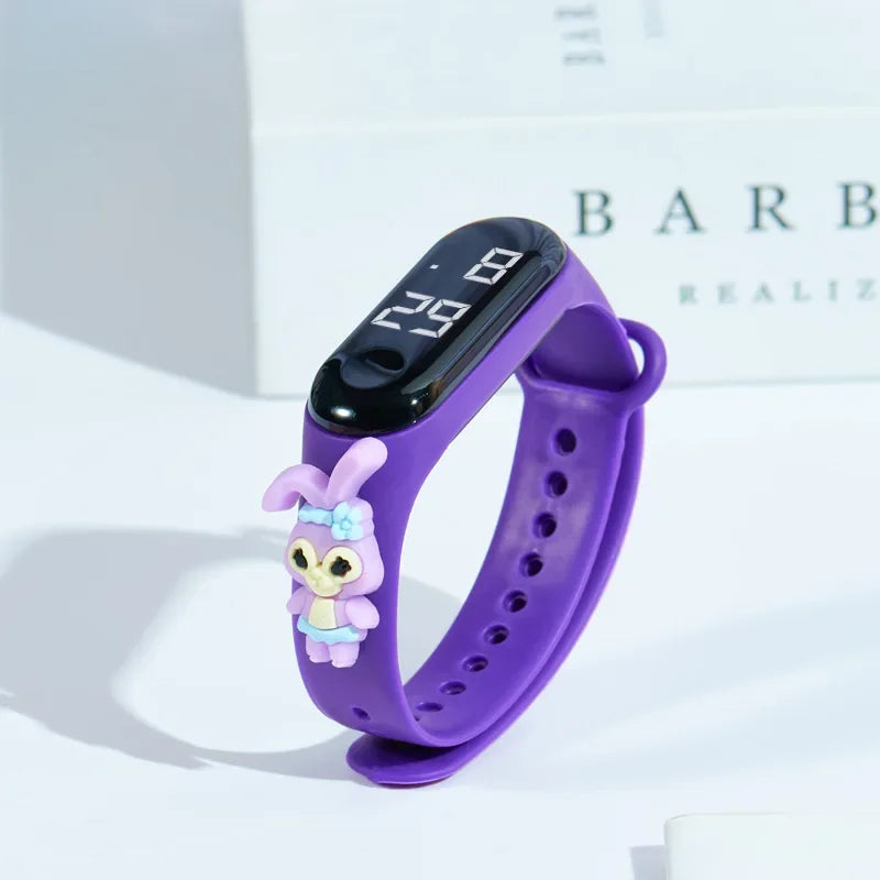 Waterproof Children Smart Watch Cartoon Doll Kids LED Digital Electronics Wristwatches Kid Aged 2-15 Birthday Gift Bracelet
