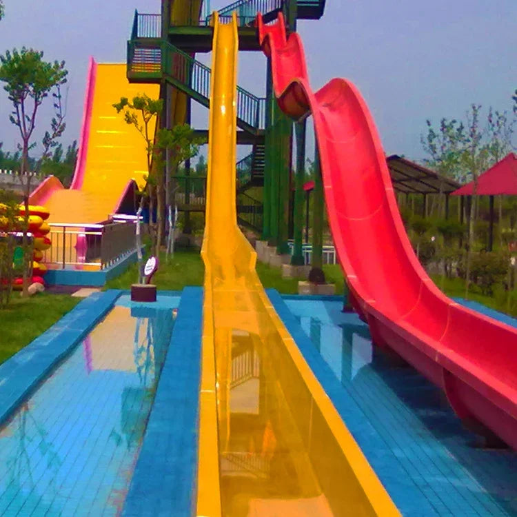 COWBOY Commercial High-Speed Fiberglass Water Slide for Outdoor Water Parks Adults Amusement  Play Equipment